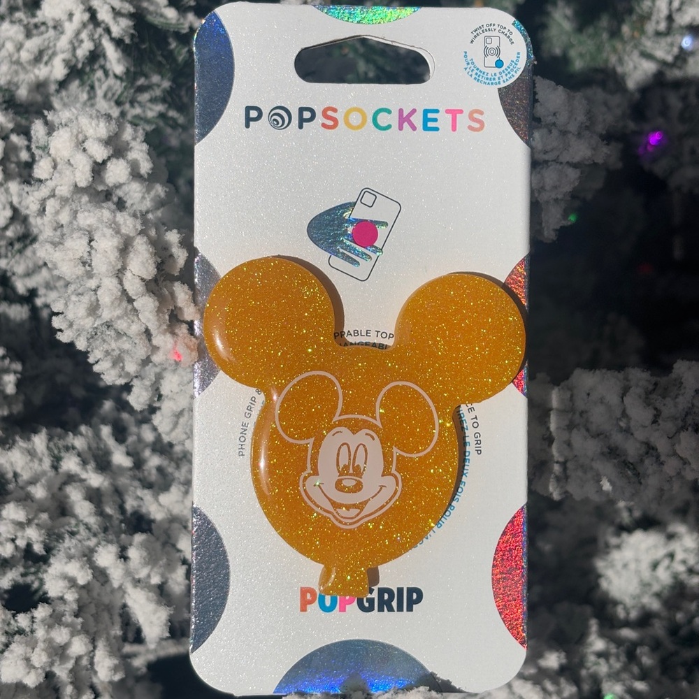 Yellow Mickey Balloon PopSocket